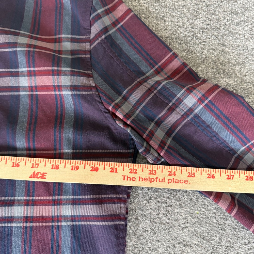Lululemon Masons Peak Mens Medium Plaid Long Sleeve Button Shirt Flannel Casual - Picture 4 of 6